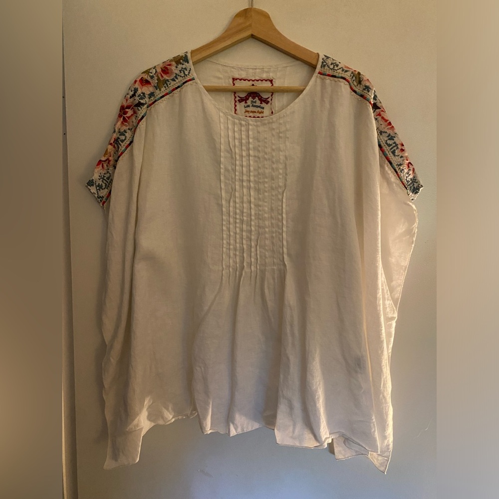 Johnny Was Poncho Style Top